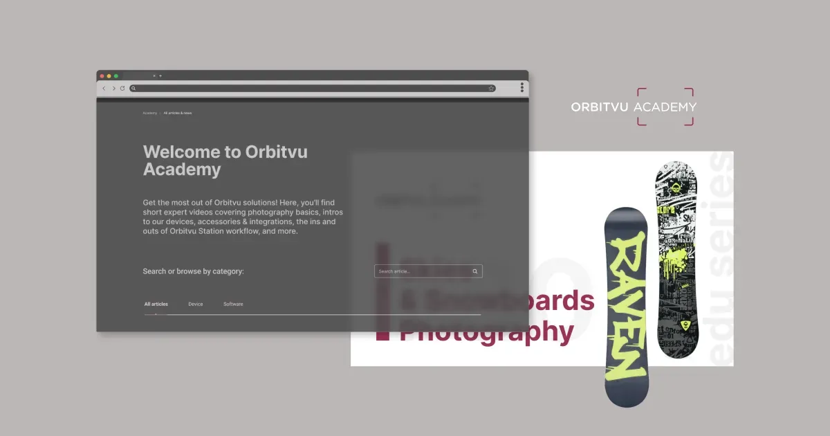 Tirez le meilleur parti de nos appareils avec Orbitvu Academy