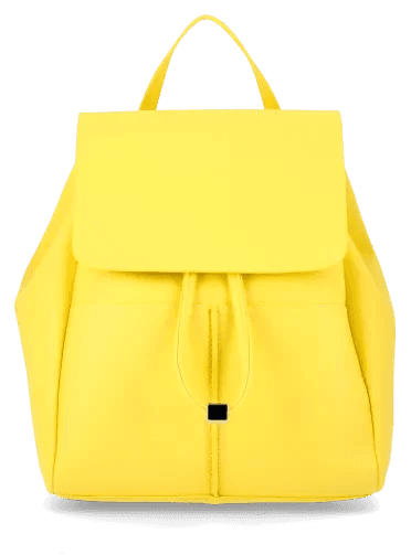 Sac à dos jaune comme exemple de photographie produit