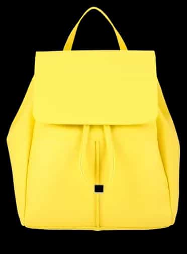 Sac à dos jaune comme exemple de photographie produit