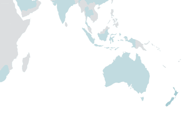 Oceania partner coverage map