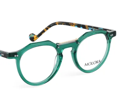 Lunettes carrées orange vif