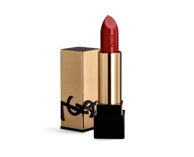 Rouge à lèvres YSL Rouge Pur Couture en rouge avec boîtier doré