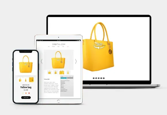 Vue produit 360° responsive sur tous les appareils
