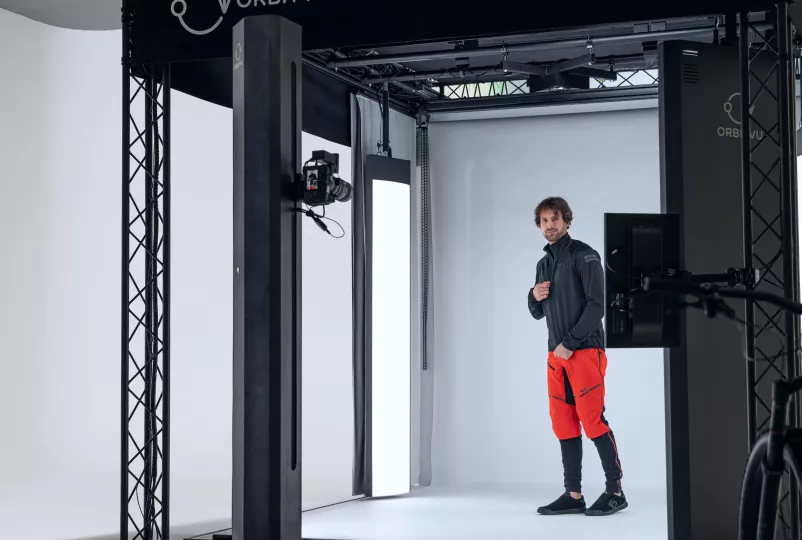 Support motorisé Orbitvu sur Bike Studio
