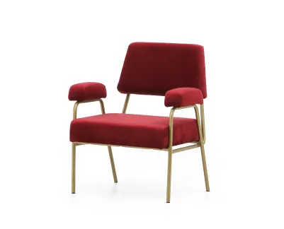 Packshot de chaise rouge