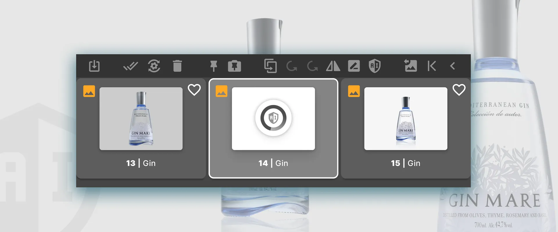 L'AI Masking d'Orbitvu supprimant automatiquement l'arrière-plan d'une photo de produit