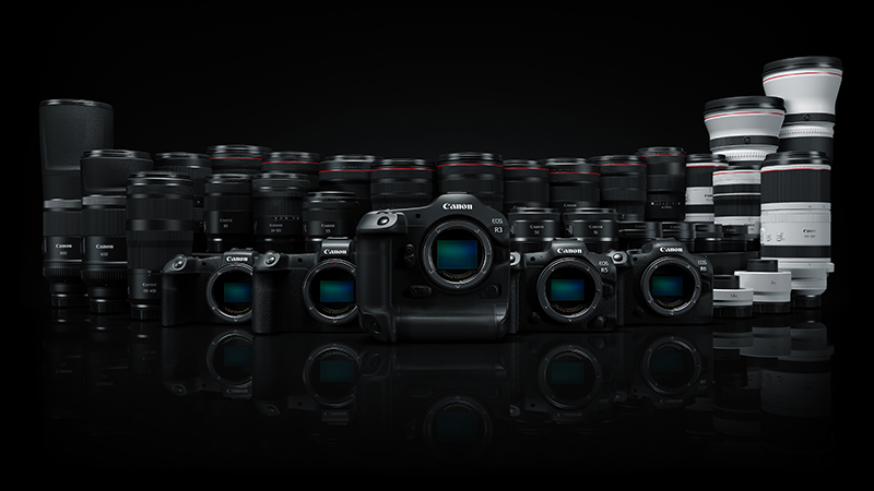 Source et copyright : Canon Europe. La série EOS R et ses objectifs.
