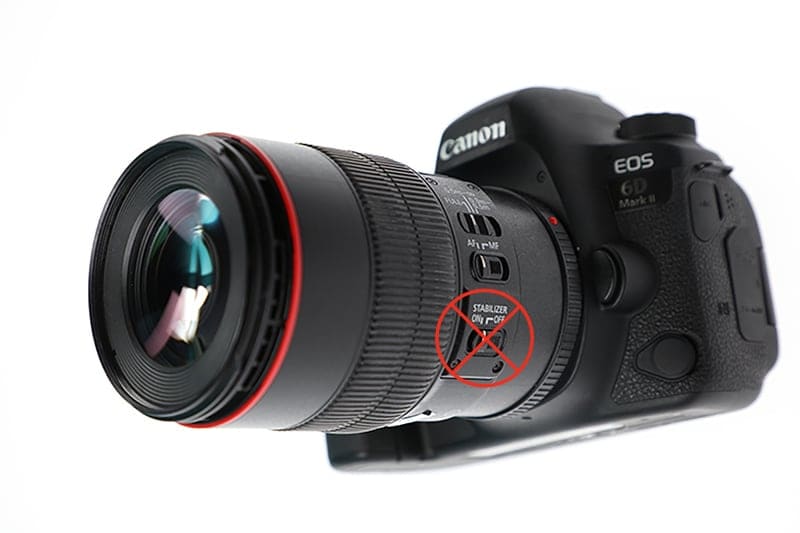 Appareil avec la stabilisation d'image désactivée