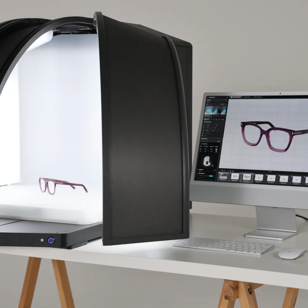 Modèles assistés par IA pour la photographie de lunettes