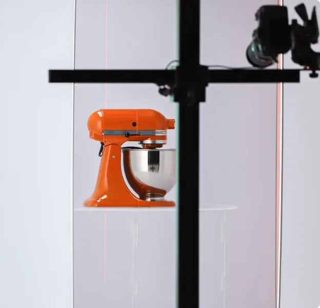 Photo produit d’un robot pâtissier KitchenAid orange